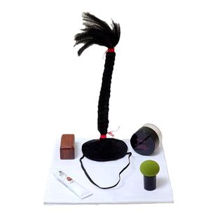 双簧单口相声红木醒木说书惊堂木黑檀响木穷摔朝天辫长袍大褂手绢