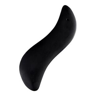 天然砭石刮痧板S板面部美容板后背推经络板眼周提拉拨筋棒全身用