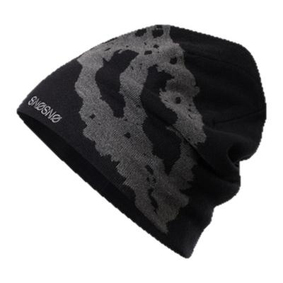 SNOSNO滑雪冷帽盔下针织帽大头围