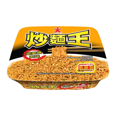港版公仔炒面王避风塘味干拌面