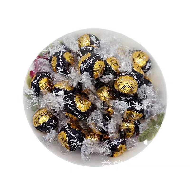 Lindt瑞士莲软特浓黑巧克力70%/60%黑巧散装500g进口零食喜糖
