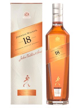 Johnnie Walker尊尼获加18年750ML 苏格兰铂金调配威士忌海外进口
