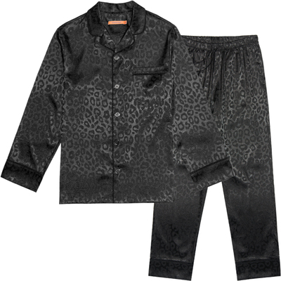 埃森费姆豹纹情侣睡衣套装