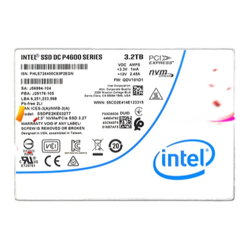 Intel/英特尔 P4610 3.2T 6.4T U.2 NVME 固态硬盘企业级