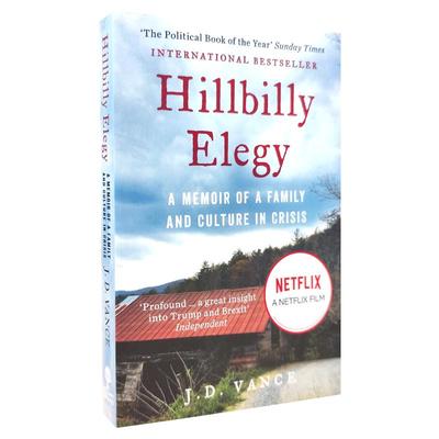 现货 乡下人的悲歌J.D.万斯美国蓝领阶层的困境与危机英文原版 Hillbilly Elegy A Memoir of a Family and Culture in Crisis JD