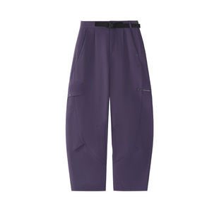 FILA FUSION斐乐潮牌梭织长裤女裤2026春季新款休闲裤宽松弯刀裤