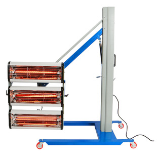 汽车红外线烤漆灯移动式短波烤漆灯车漆烘干烤灯石英三灯钣金烤灯