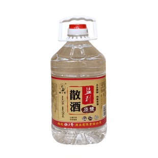 湖北监利散酒正品52度清香型酒小曲酒2.6L纯粮酒原浆桶装口粮酒