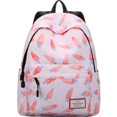 forever小清新风印花中学生书包
