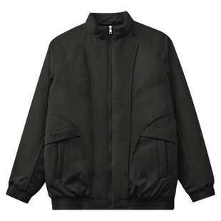 GWIT 设计师款潮牌飞行员夹克冬季保暖棉衣棒球服加厚外套棉服男