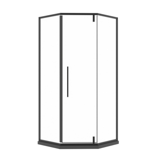 钻石型淋浴房玻璃隔断卫生间干湿分离浴室洗澡极窄下沉式简易浴屏