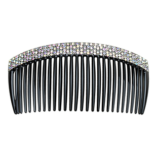 佩妮镶钻刘海梳倒插发梳插梳大号防滑蓬松发卡盘发长梳子韩国发饰