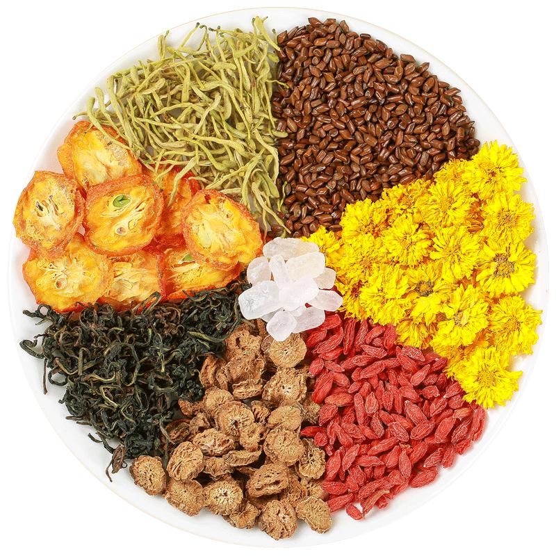 菊花枸杞?jīng)Q明子花茶熬夜養(yǎng)生茶包毒清熱護(hù)金銀花養(yǎng)肝去肝火解茶葉