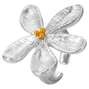 【春节正常发货】官方正版 Neverfar花叙系列千代兰戒指女开口