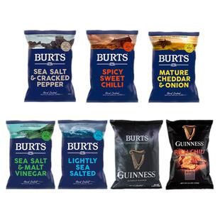 英国进口啵尔滋BURTS手工薯片海盐味休闲食品膨化追剧解馋小零食