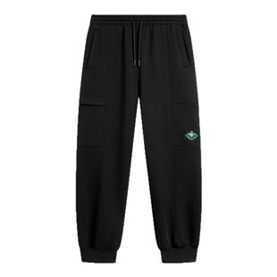 李宁卫裤男冬运动生活系列时尚舒适宽松休闲运动长裤AKLTD47--B品