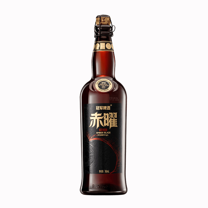 优布劳冠军啤酒赤曜灵芝精酿760ml v国产高端橡木桶宴请辛巴赫OAK
