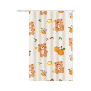 浴室卫生间窗帘免打孔安装厕所小窗户遮挡帘防水防走光防窥布帘子