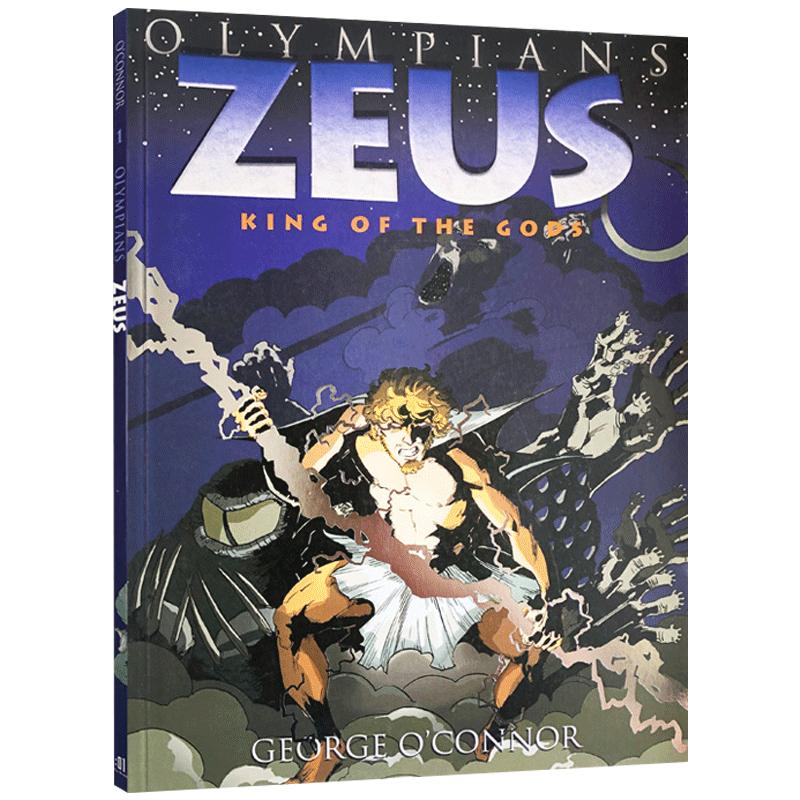 进口英文原版绘本奥林匹斯主神宙斯OLYMPIANS Zeus:King of the Gods 希腊神话故事全彩漫画书儿童桥梁故事书中小学生课外阅读读物