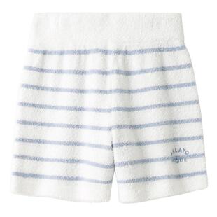 gelato pique春夏儿童睡裤薄半边绒条纹短裤亲子PKNP242401