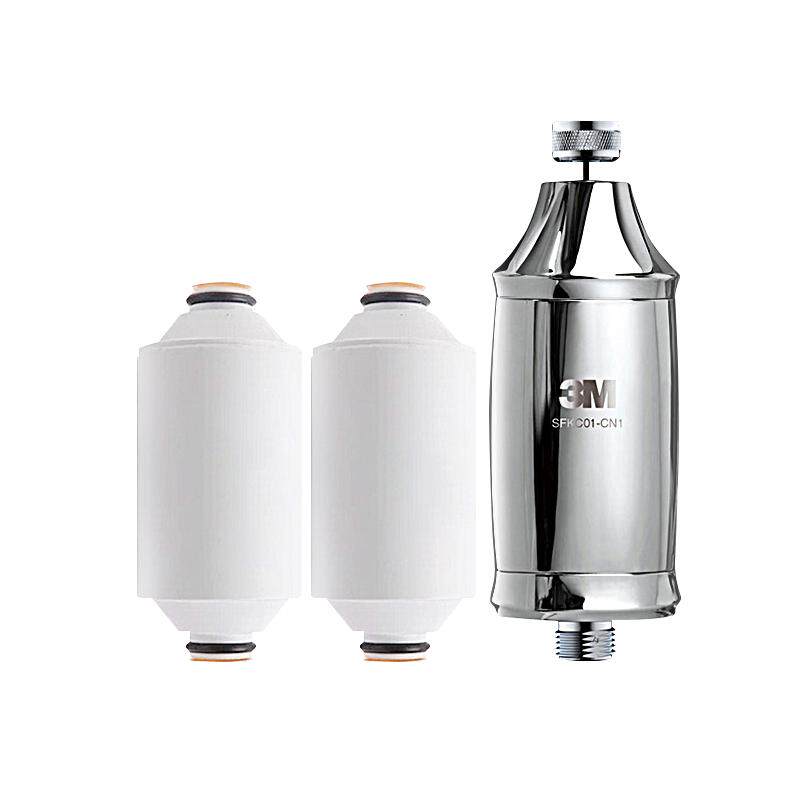 3M沐浴净化器家用除氯过滤器淋浴净水花洒过滤器套装SFKC01-CN1