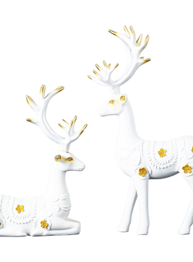 树脂招财北欧客厅酒柜创意摆件