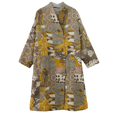 服装纸样中式棉袄大衣打板样板