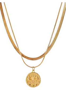 Céleste恶魔之眼双层项链女