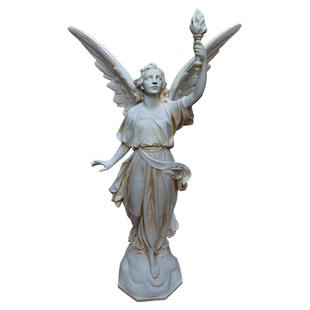 爱德华风白色天使雕像摆件家居装饰品欧式风格工艺品光明天使