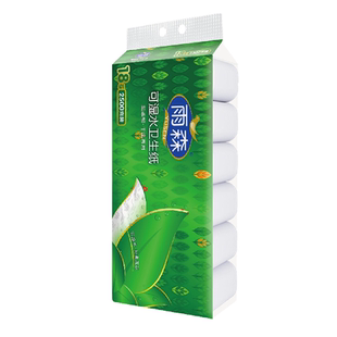 雨森卷纸卫生纸2500克18卷可湿水大卷家用原生木浆纸巾实惠装优等