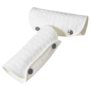 通用婴儿背带口水巾围嘴双肩腰凳肩带防咬巾纯棉可拆卸吸吮巾