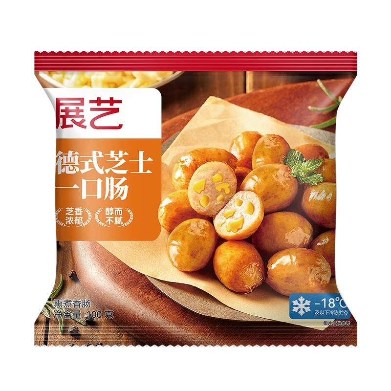 德式芝士爆汁一口肠烟熏脆皮烤肠