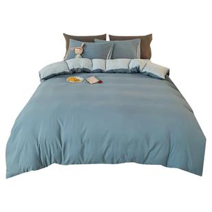 被套单件150x200x230学生宿舍单人纯色水洗棉全被罩磨毛被单180