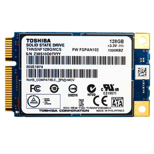 全新MSATA接口东芝128G固态硬盘MLC颗粒SSD笔记本电脑台式机120G