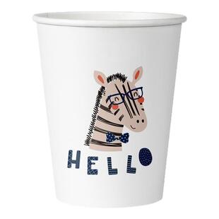 一次性纸杯加厚家用500只整箱批发加硬杯子饮料茶咖啡纸杯一次性