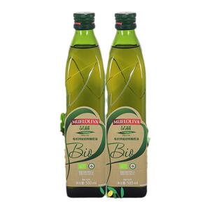 品利有机橄榄油双有机认证特级初榨橄榄油500ml*2