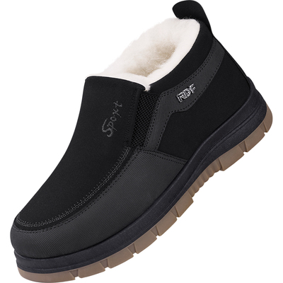 老北京棉鞋男冬季加绒加厚保暖