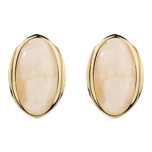 KHEMIA 安格集合店 24新款天然金发晶黑玛瑙开口戒指/手镯/耳环