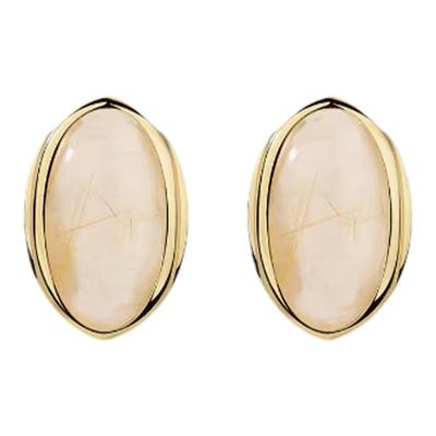 KHEMIA 安格集合店 24新款天然金发晶黑玛瑙开口戒指/手镯/耳环