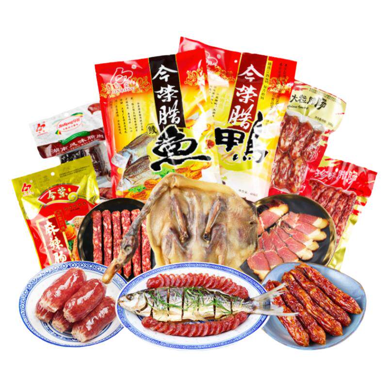 寻味顺德鲮鱼干广式腊味礼袋装