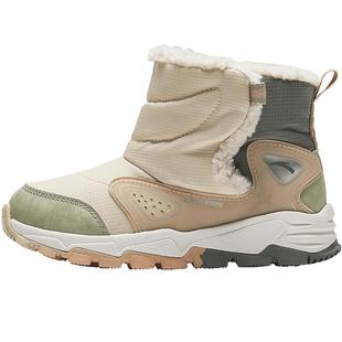 安踏儿童女小童雪地靴户外童鞋冬季女宝加绒保暖宝宝靴子大棉棉鞋