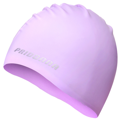 pridonna纯色加大男女勒头游泳帽