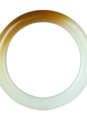 和田玉糖白玉手镯女款