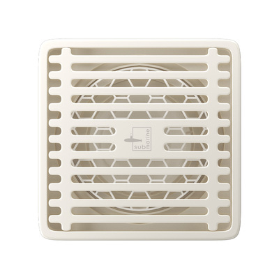 潜水艇304不锈钢地漏奶油色