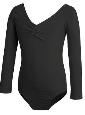 黄色体操服儿童训练服舞蹈练功服