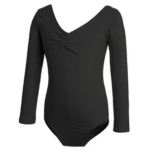 舞蹈练功服儿童短袖体操服女童形体训练服黄色连体服少儿舞蹈短裤