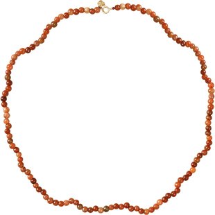 炙真银楼梦 天然翡翠项链女新中式国风红色颈链18K金平安锁锁骨链