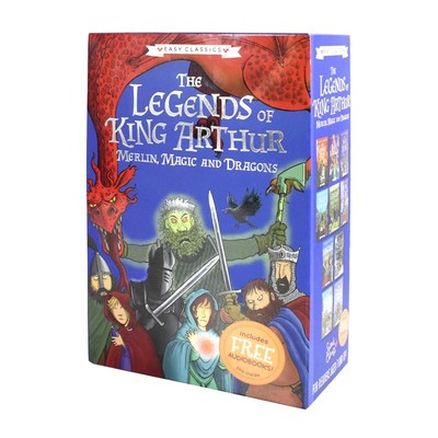 The Legends of King Arthur 亚瑟王传说少儿插画版10册 梅林魔法与龙 英文原版小说桥梁书课外读物 8岁以上中小学英语