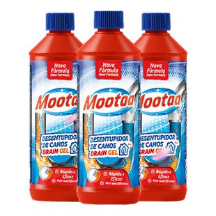 Mootaa茉汰厨房下水管道疏通剂强力溶解浴室马桶地漏油污堵塞3瓶