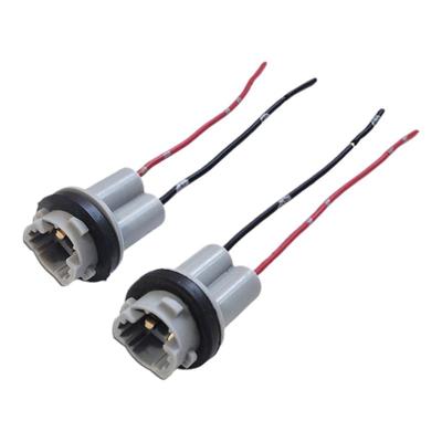 汽车T10 T15灯座小插泡W5W16W底座高位刹车灯倒车灯牌照灯车门座